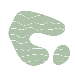 Abstract Geometric Doddle Shape pastel color