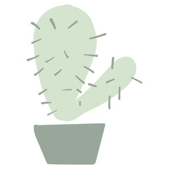 Cactus Hand Drawn Cute Illustration element
