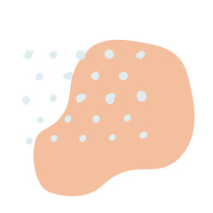 Abstract Geometric Doddle Shape pastel color