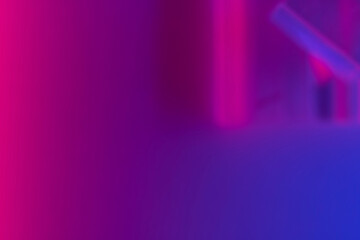 Blurred neon abstract background, copy space.