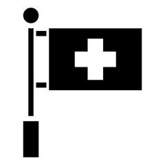 SWITZERLAND glyph icon,linear,outline,graphic,illustration