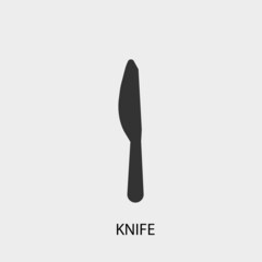 Knife vector icon illustration sign