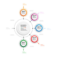 Abstract infographics template. Vector illustration. Can be used for workflow layout, diagram, business step options, banner, web design.