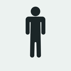 Man vector icon illustration sign