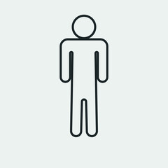 Man vector icon illustration sign