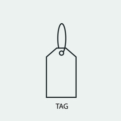 Tag vector icon illustration sign