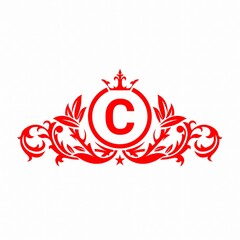 Luxury logo. Alphabet c logo design with luxury logo shape. Luxury c letter logo design. Modern logo. Creative. C letter. C logo. C alphabet. symbol. Logo shape. Sign. Crown icon. Ideas. Symbol.
