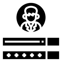 LOGIN glyph icon,linear,outline,graphic,illustration