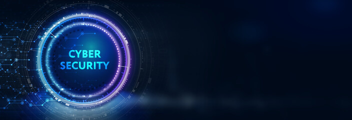 Cyber security data protection business technology privacy concept. 3d illustration