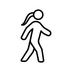 People Walk,Run Icon Logo Design Vector Template Illustration