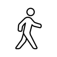 People Walk,Run Icon Logo Design Vector Template Illustration