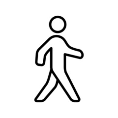 People Walk,Run Icon Logo Design Vector Template Illustration