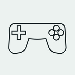 Gamepad vector icon illustration sign