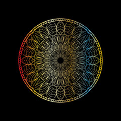 mandala vector template image