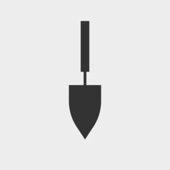 Shovel vector icon illustration sign