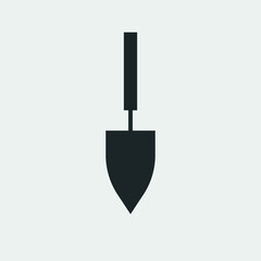 Shovel vector icon illustration sign