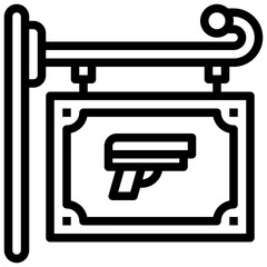 SIGN line icon,linear,outline,graphic,illustration