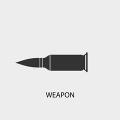 Weapon vector icon illustration sign