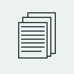 Files vector icon illustration sign