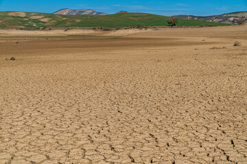 Drought in the Conde del Guadalhorce reservoir