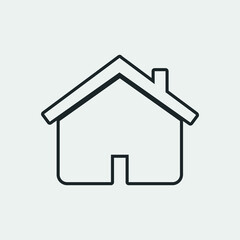 Fototapeta na wymiar Home vector icon illustration sign