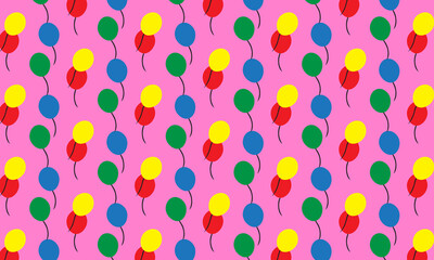 colorful balloon background pattern design