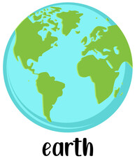 Earth planet world globe icon

