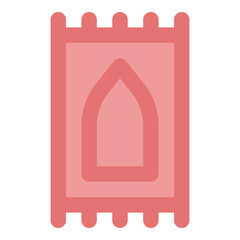 sejadah icon illustration with flat style