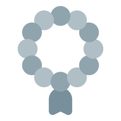 tasbih icon illustration with flat style