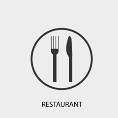 Restaurant vector icon illustration sign