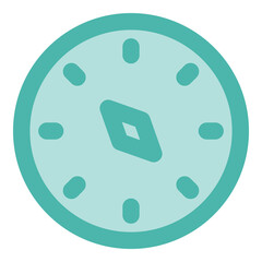 qibla icon illustration with flat style