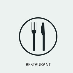Restaurant vector icon illustration sign