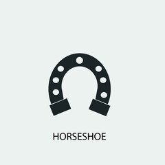 Horseshoe vector icon illustration sign