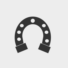 Horseshoe vector icon illustration sign