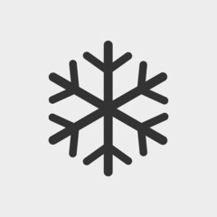 Fototapeta premium Winter snow vector icon illustration sign