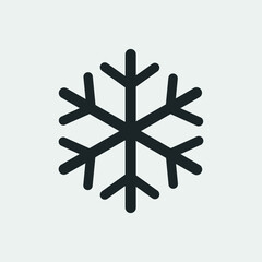 Winter snow vector icon illustration sign