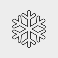 Winter snow vector icon illustration sign