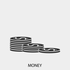 Money vector icon illustration sign