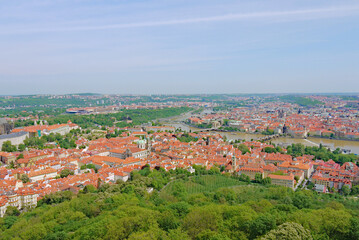Obraz premium Panoramic photo of Prague, Czech Republic