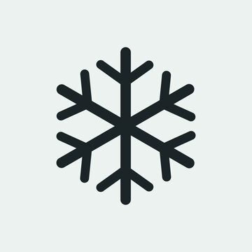 Winter snow vector icon illustration sign