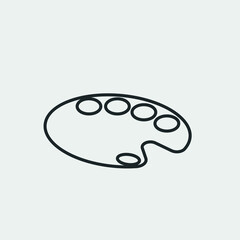 Palette vector icon illustration sign