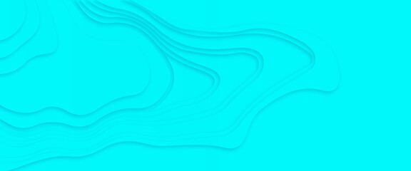 Luxury soft blue abstract papercut background with 3d geometry circles, abstract layout design for brochure and flyer, Paper art vector illustration, abstract realistic papercut decoration textured.