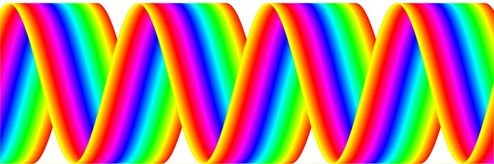 Color waves, light wave form illustration, spectrum