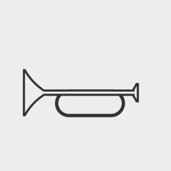 Horn vector icon illustration sign