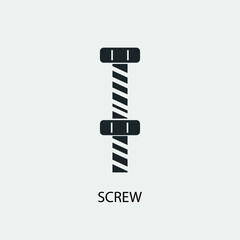 Screw vector icon illustration sign