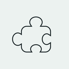 Puzzle vector icon illustration sign