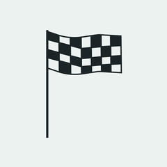 Fototapeta premium Race vector icon illustration sign