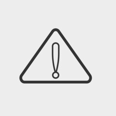 Caution vector icon illustration sign