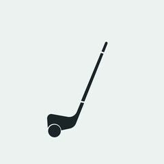 Golf vector icon illustration sign