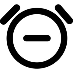 alarm clock snooze icon vector